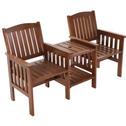 2 Seater Garden Chairs & Table Set