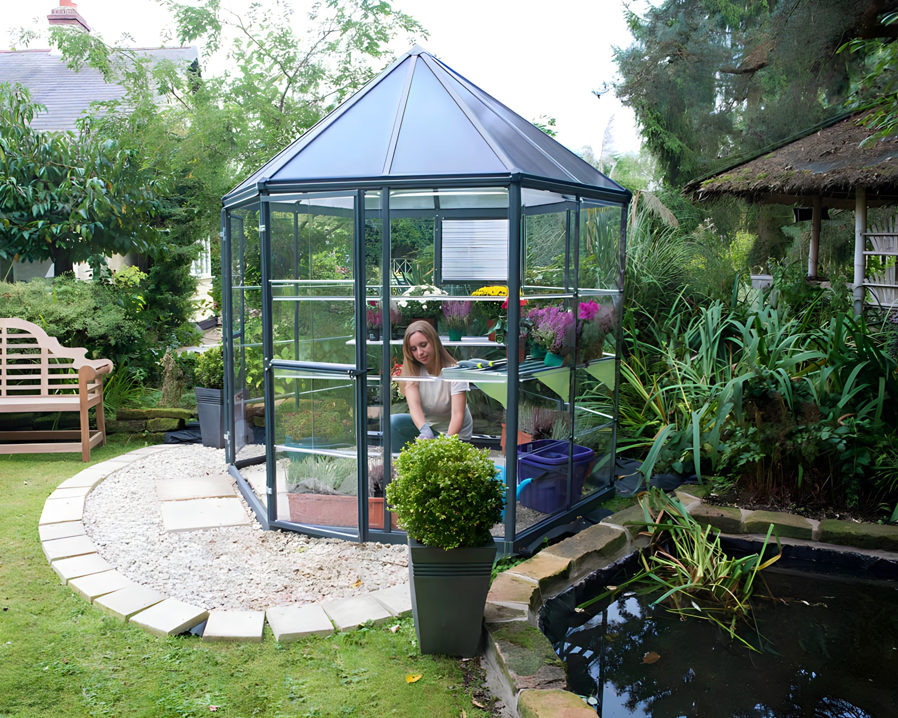 Oasis Hex 8' Greenhouse