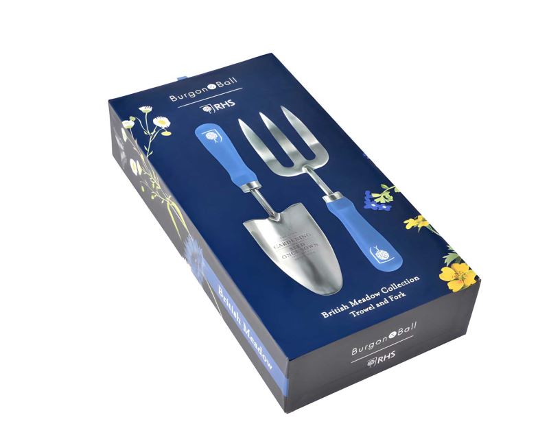 Trowel and Fork Gift Set - part of the Burgon and Ball British Meadow range of garden tools and accessories