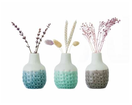 Dotty Mini Vase Trio - Burgon & Ball