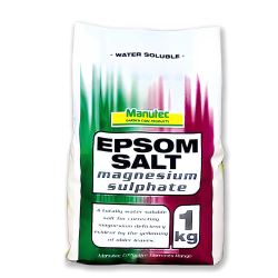 Epsom Salts 1kg (Magnesium Sulphate) - Manutec