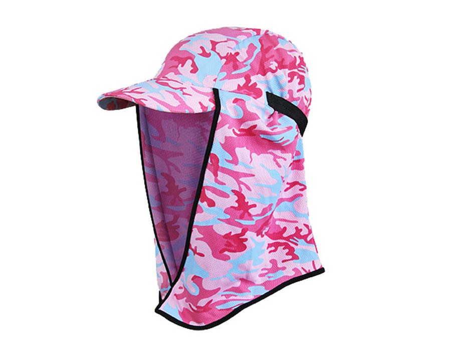 Flippa Hat Kids Pink Camo - Sun Protection