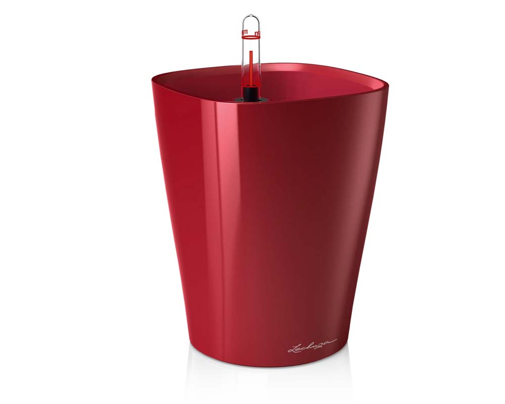 High Gloss Scarlett Red - Deltini - Self-Watering Pot - Lechuza