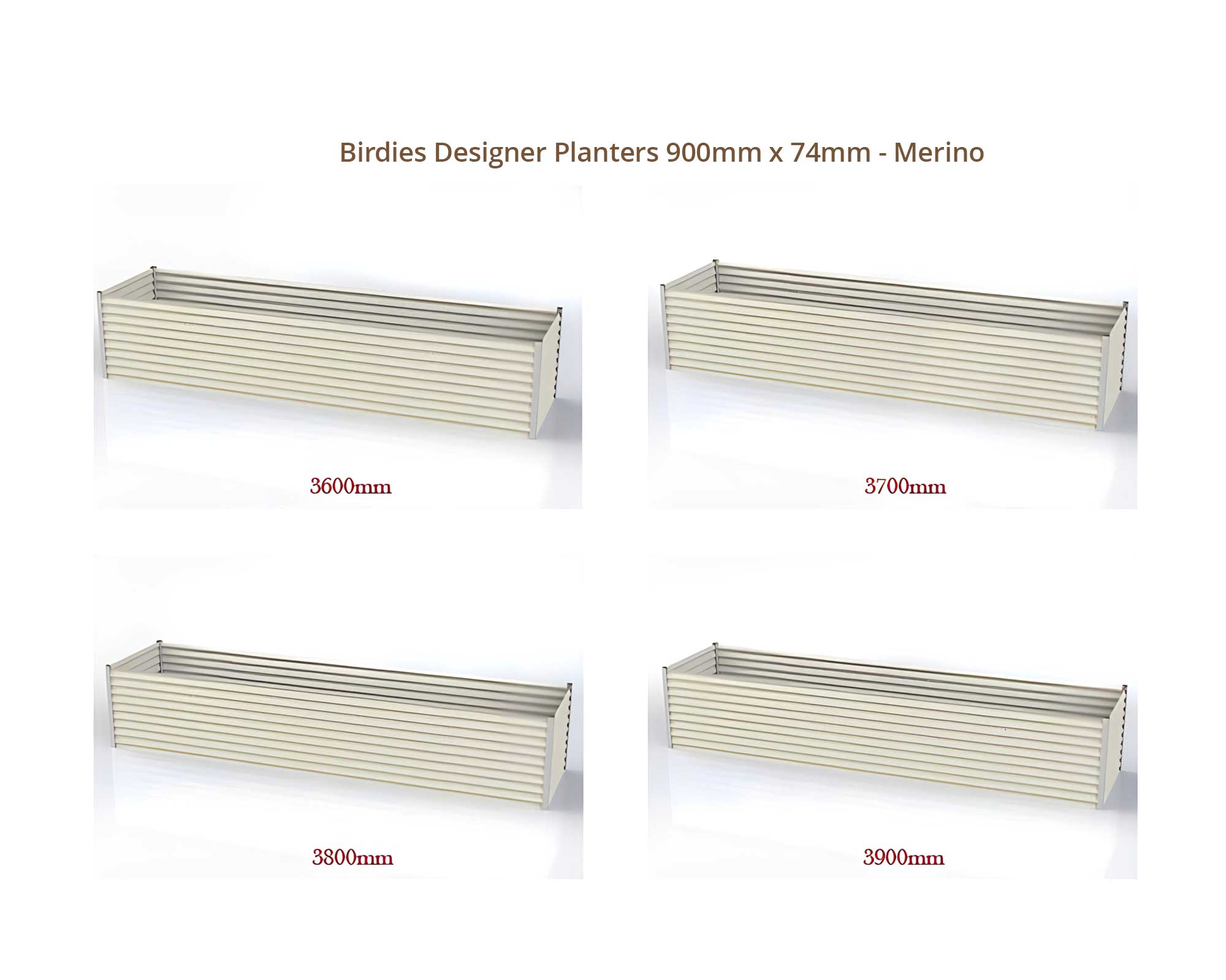 Birdies Designer Planters - 900mm Wide x 740mm High - Merino