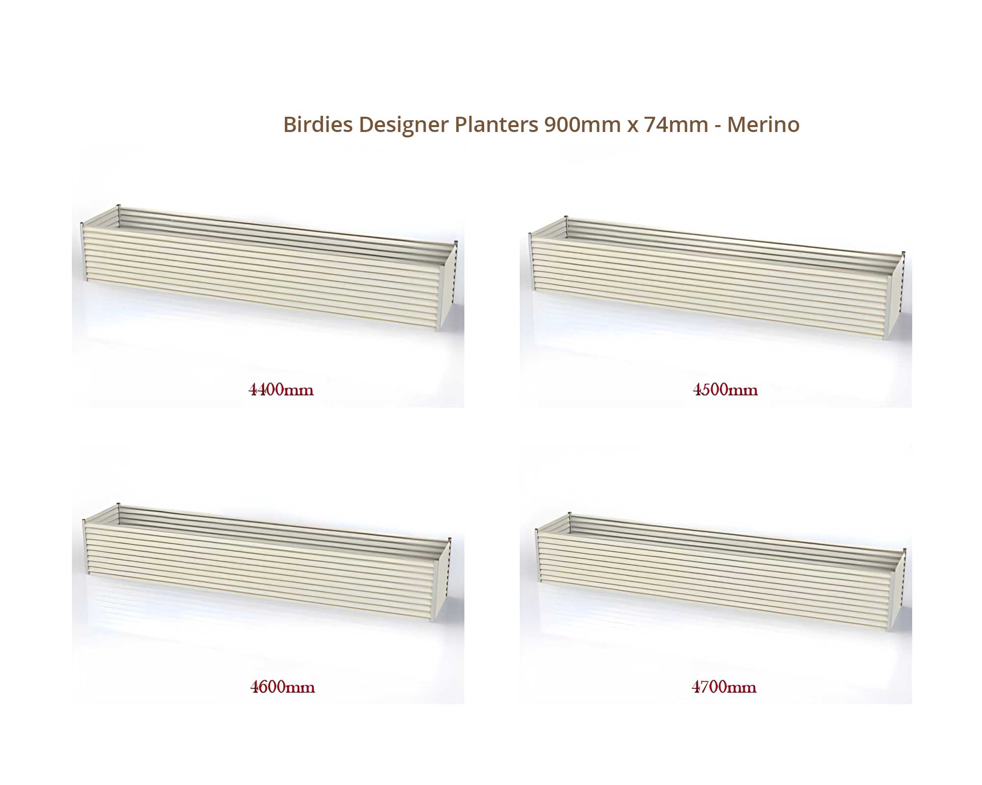 Birdies Designer Planters - 900mm Wide x 740mm High - Merino
