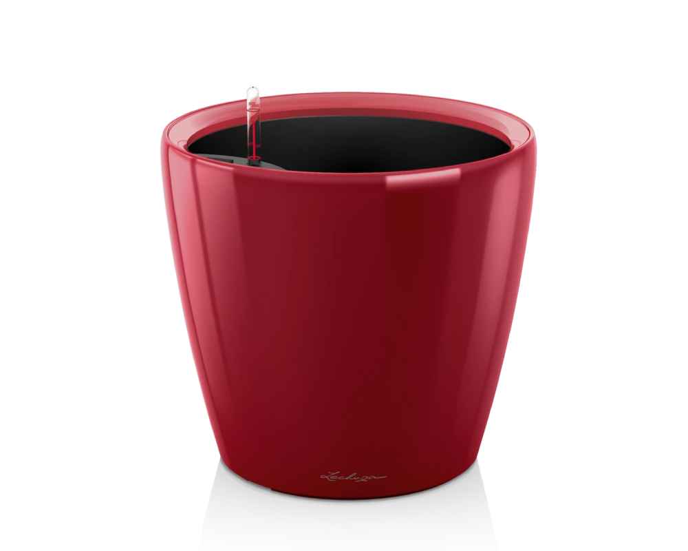 Classico LS 28 Premium Self-Watering Pot - High Gloss Scarlet Red - Lechuza