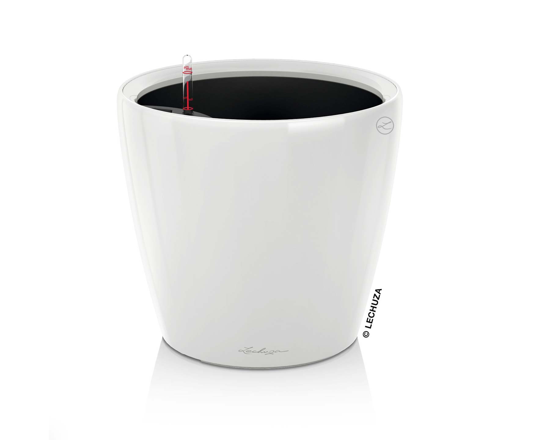 Classico LS 28 - Self-Watering Pot - High Gloss White