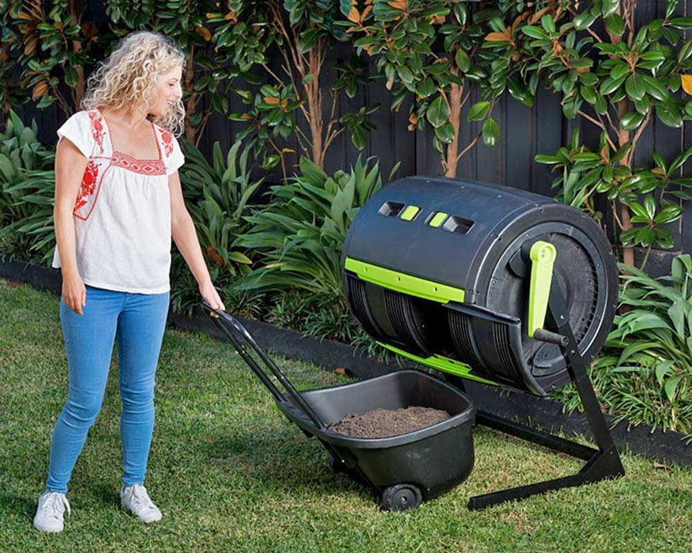 245 litre compost tumbler - easy to empty