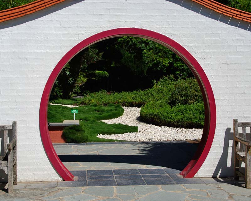 Entrance to the Moongate Gardens - Hunter Valley Gardens