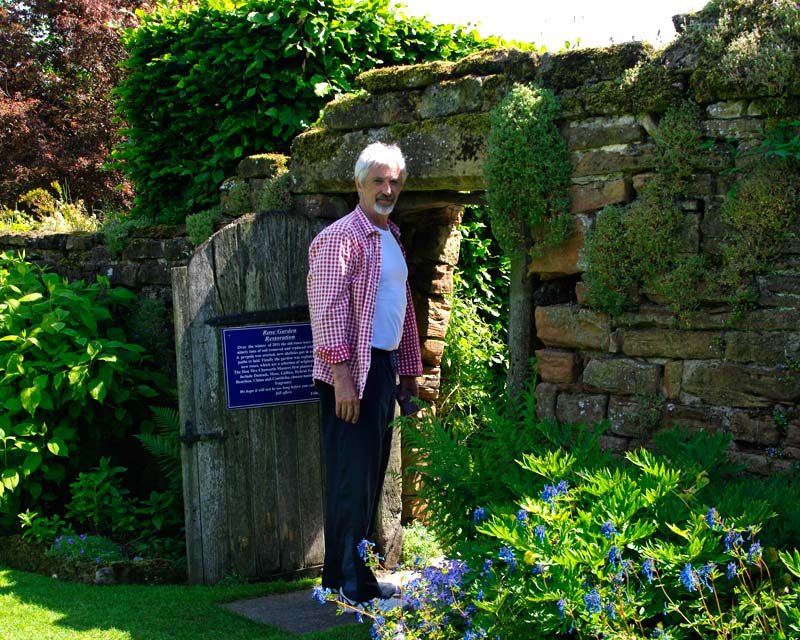 Mind your head when entering the Rose Garden at Felley Priory