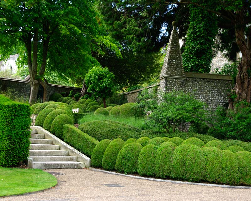 West Dean College - topiary used extensively in the Gardens