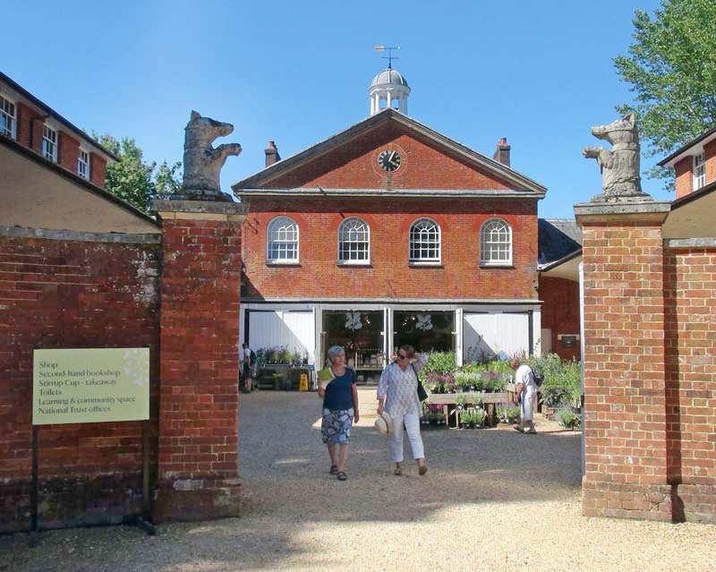 The Stables  now houses a shop, nursery and cafe - Mottisfont Abbey