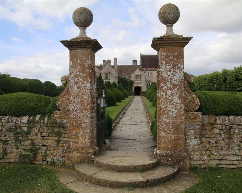 Entrance to Apostle Garden - Lytes Cary Manor