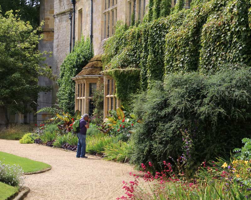 Summer plantings close to main house - Sudeley Castle