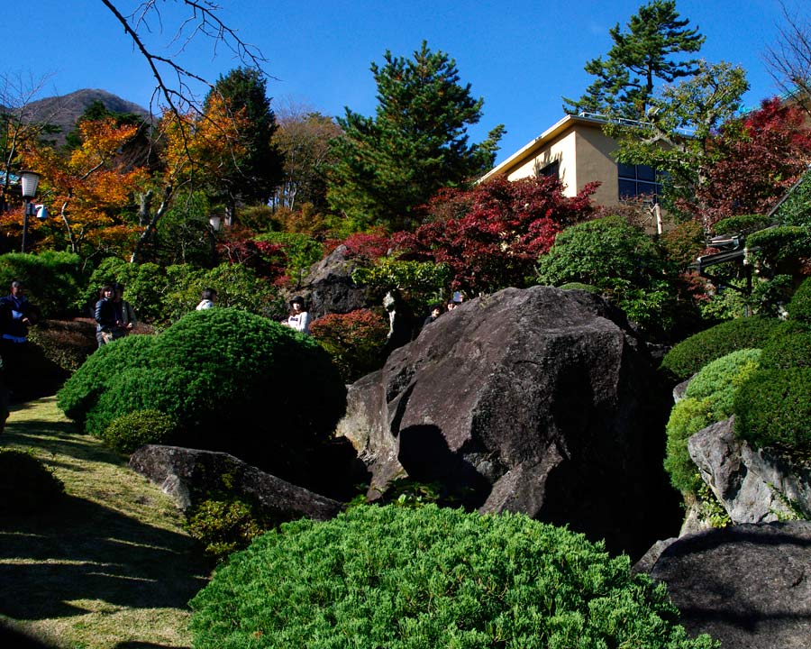 Hakone Museum of Art.  Sekiraku-en Garden adjacent to Moss Garden - open to the public for one week a year during autumn
