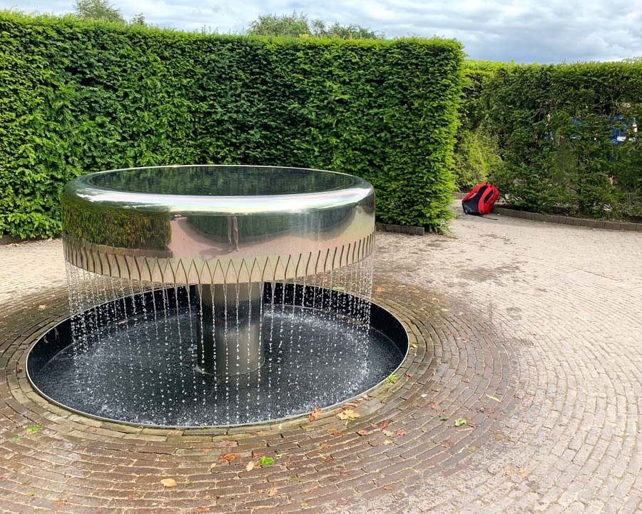 One of many water features in the Serpent Garden - Alnwick Garden