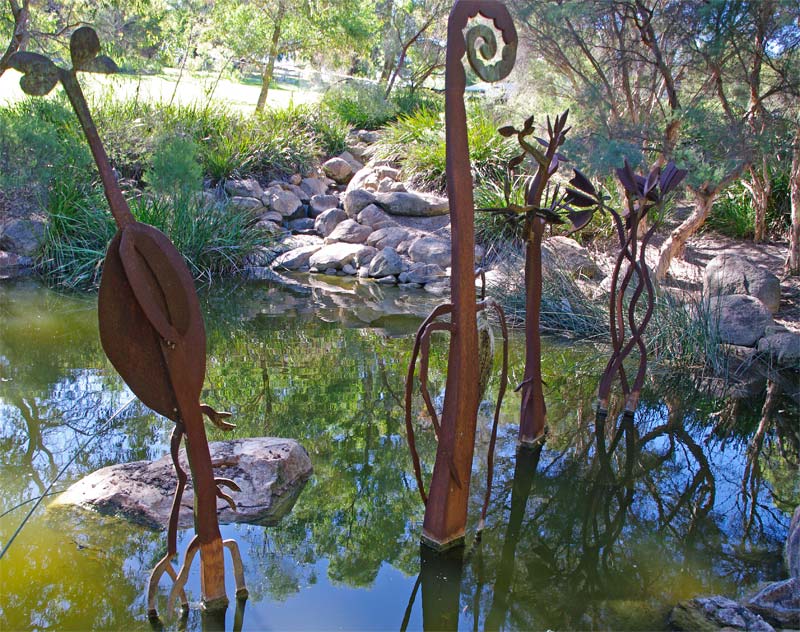 Water Garden Sculptures - Kings Park, Perth