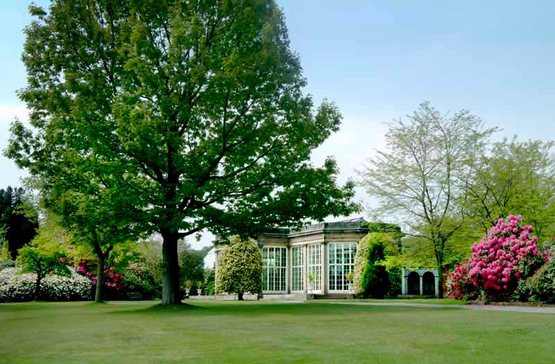 The orangery and lawn - photos supplied by Tatton Park