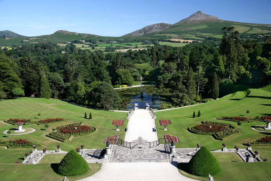 . . and then of course there's the view, one to take your breath away. - supplied by Powerscourt