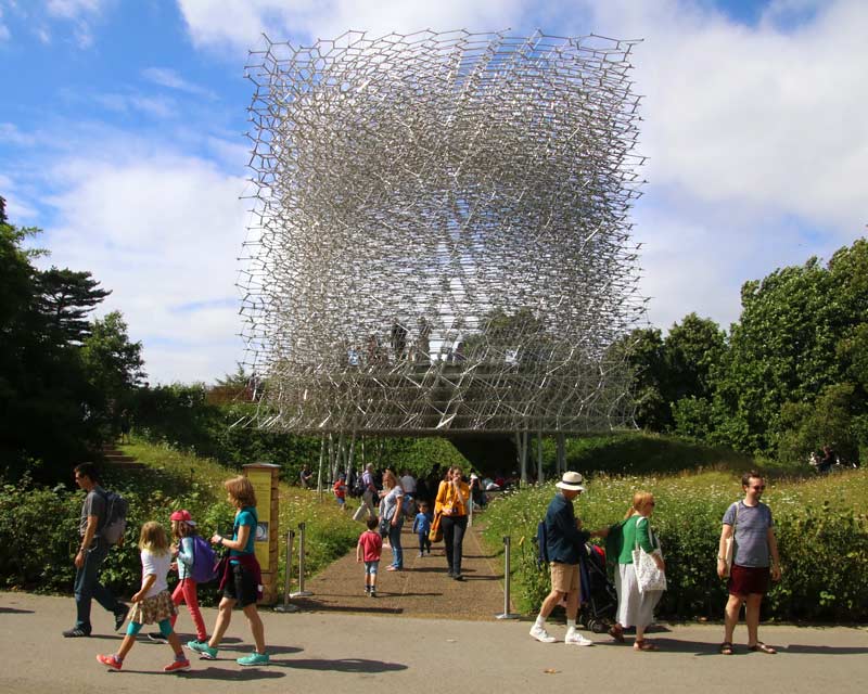 The Hive at Kew Gardens, not to be missed.