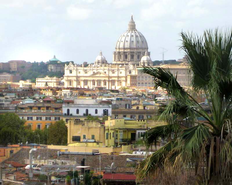 City views from the Borghese Gardens
