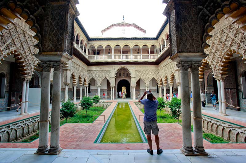 As with all Moorish Palace Gardens, it is as much about the architecture as the plantlife.- photos supplied by Turismo de Sevilla/Sevilla Tourism
