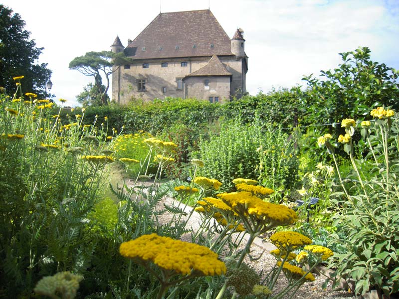 View of Chateau from the Garden of Touch  - images supplied by Jardin des Cinq Sens