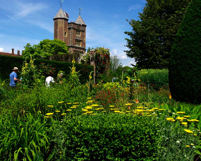 Sissinghurst Castle - the main Tower from the Cottage Garden