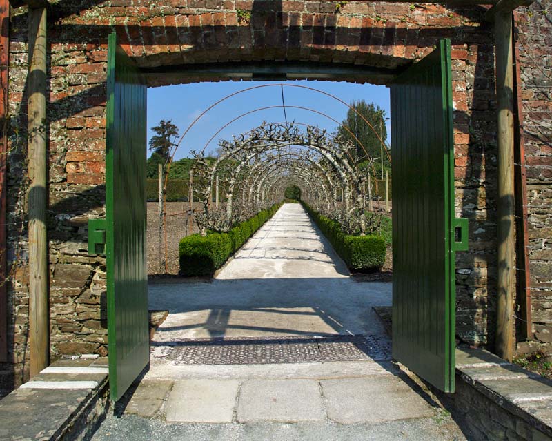 Vegetable garden arch, Lost Gardens of Heligan