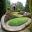 Ovals garden at the Garden House, Devon