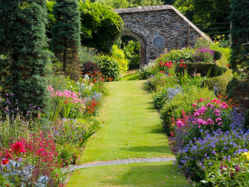 The Garden House, Yelverton, Devon - Summer borders - photo courtesy of the Garden House