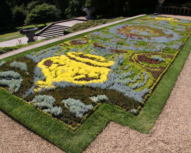 Waddesdon Manor's famous flower carpet