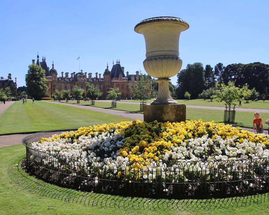 The approach to Waddesdon Manor