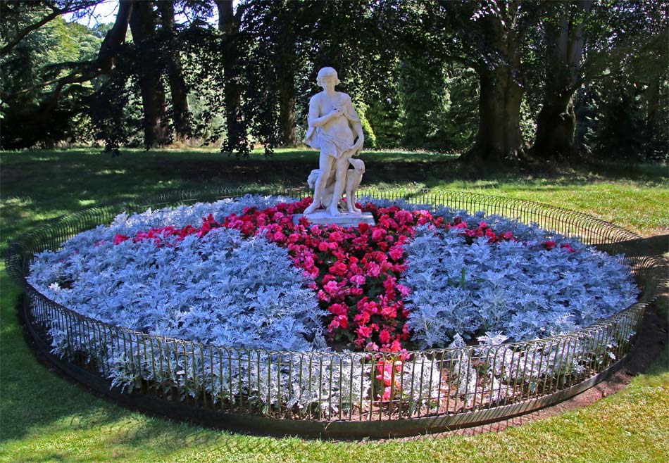 Waddesdon Manor, flower beds are their strength