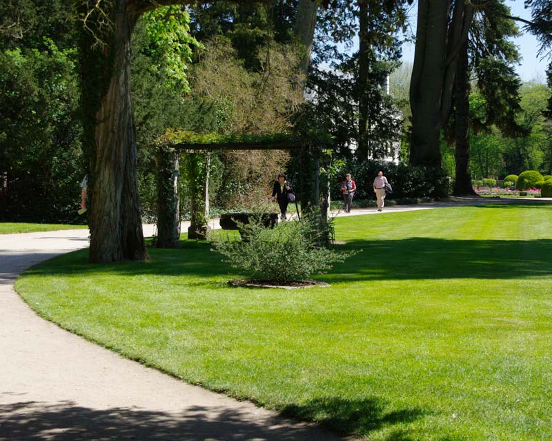 The Jardin de Vert, Chateau de Chenonceau- this is where the Orangery restaurant looks over.